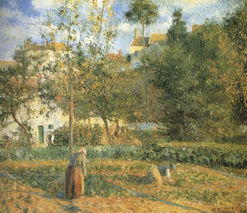 Camille Pissarro Pang plans Schwarz garden oil painting picture